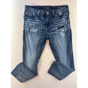 Salvage Supply Company Riot Taper Athletic Fit Distressed Jeans Blue 38x32 Mens